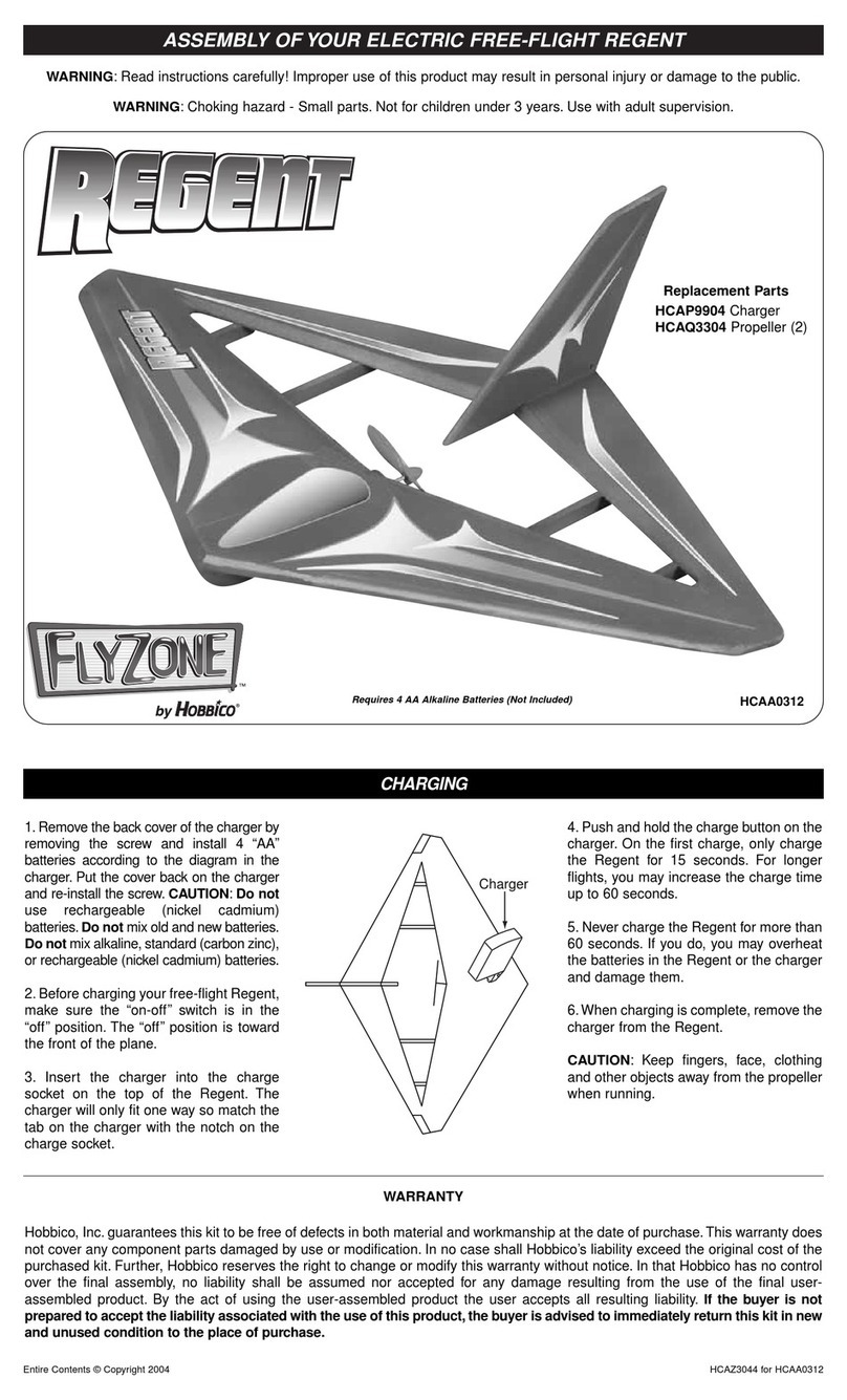 Flyzone Regent HCAA0312 User manual
