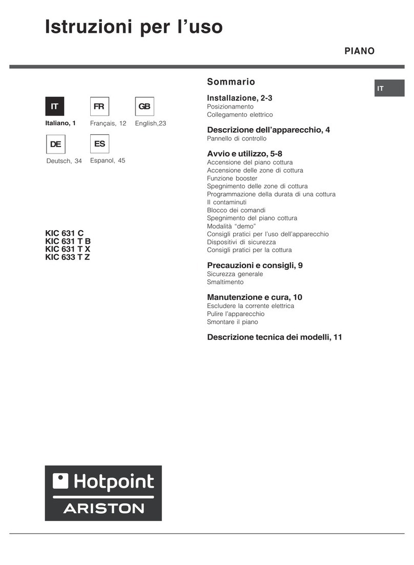 Hotpoint Ariston KIC 631 C User manual