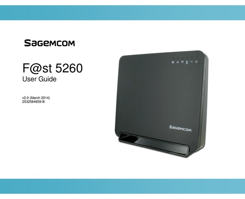 SAGEMCOM F@st 5260 user guide