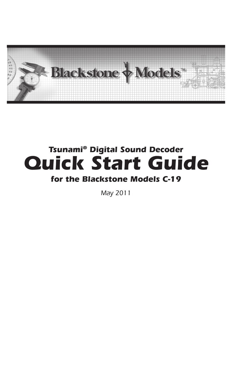 Blackstone Models C-19 quick start guide