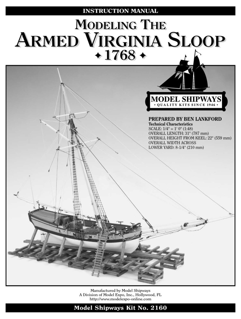 Model Shipways ARMED VIRGINIA SLOOP 1768 2160 User manual