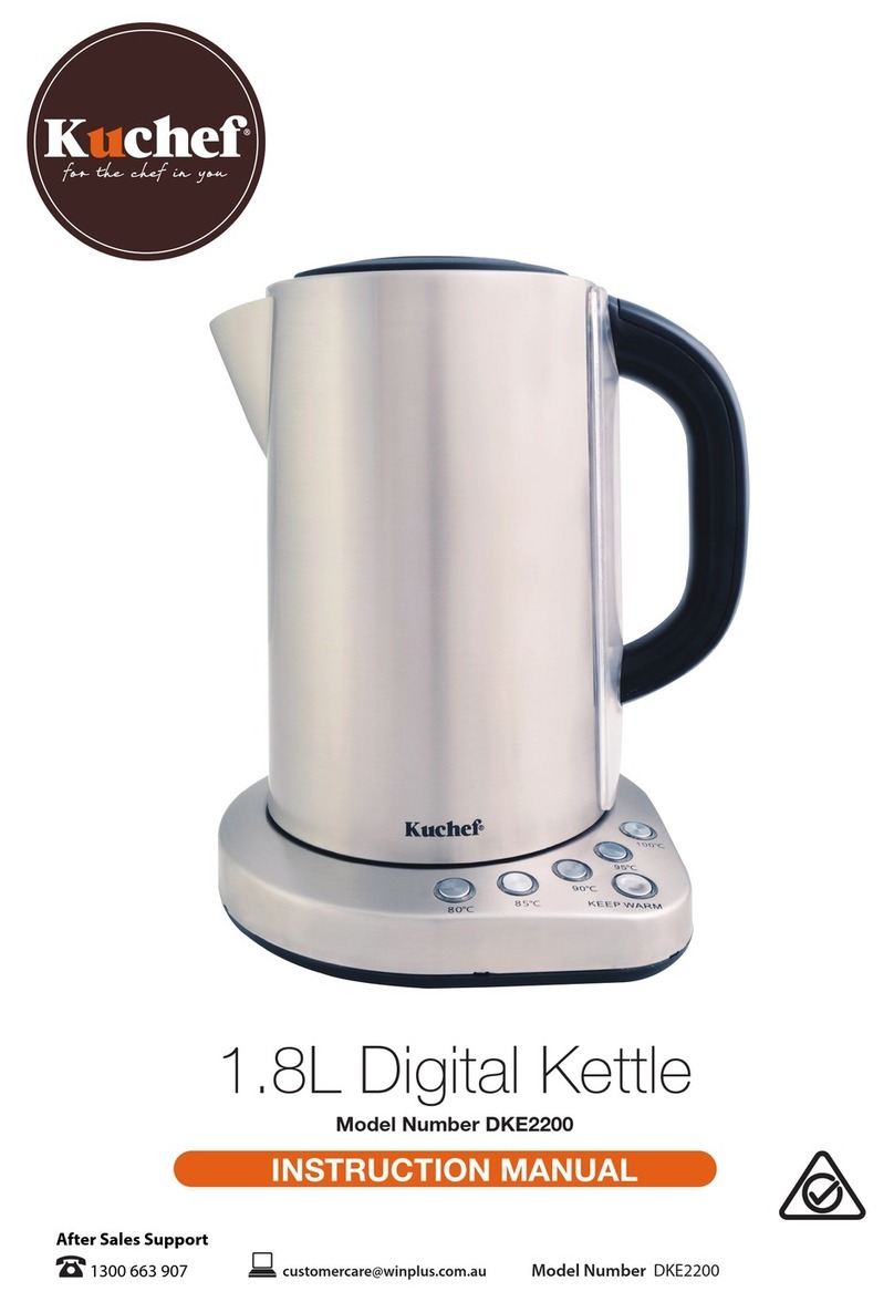 Kuchef DKE2200 instruction manual