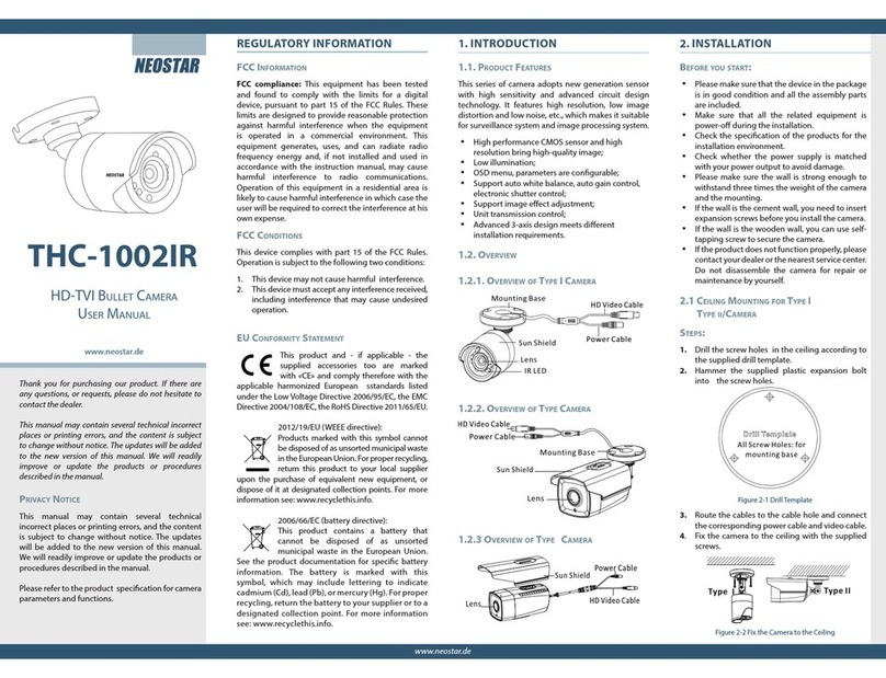 Neostar Electronics THC-1002IR user manual