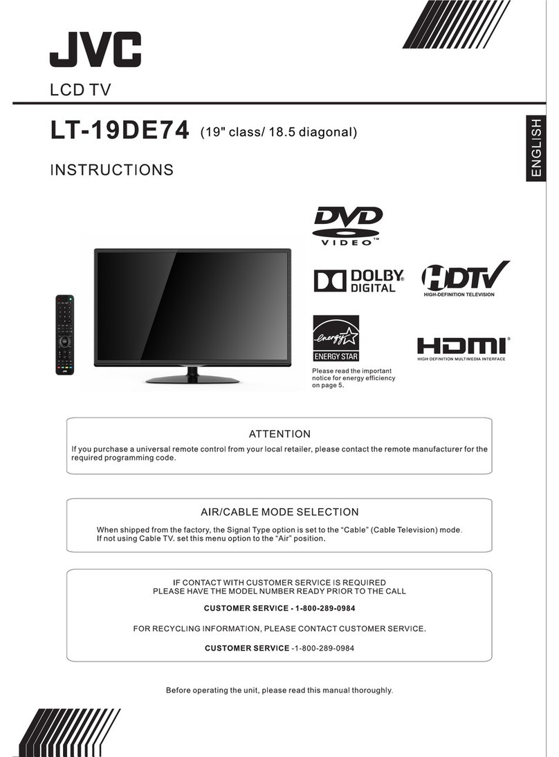 JVC LT-19DE74 User manual