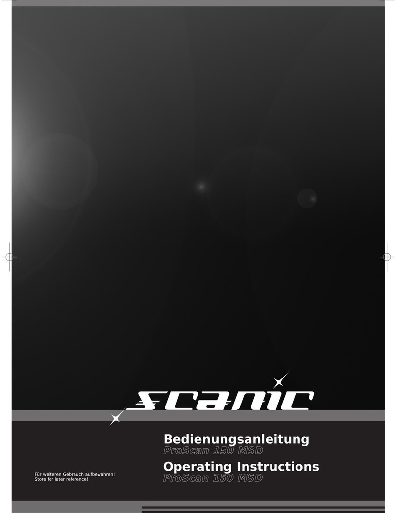Scanic ProScan 150 MSD operating instructions