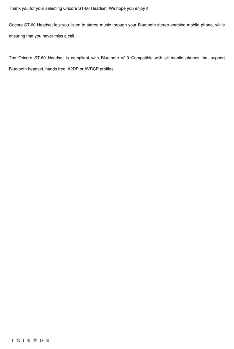 Oricore ST-60 user guide