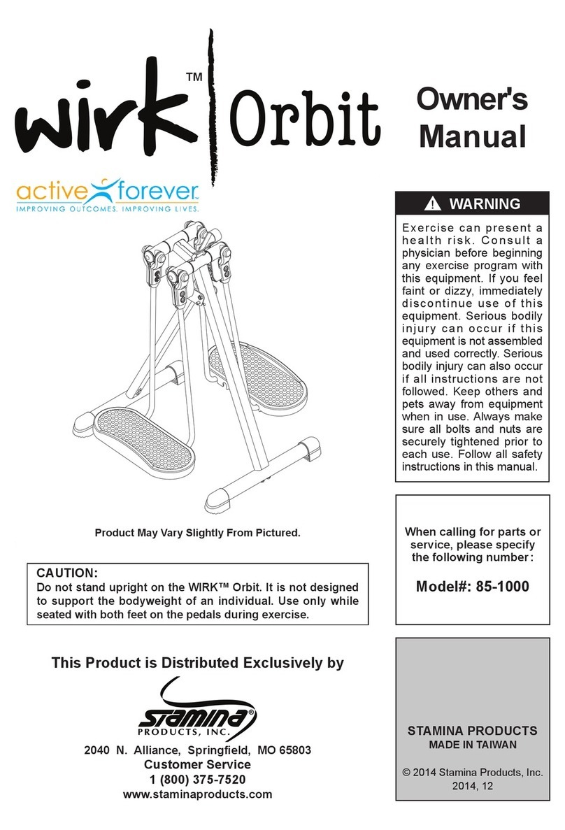 Stamina Wirk Orbit owner's manual