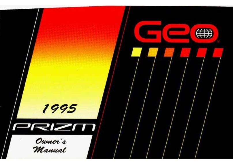 Geo 1995 Prizm User manual