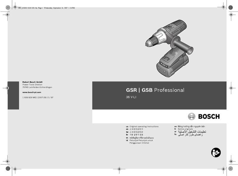 Bosch GSB 36 V-LI Professional User manual