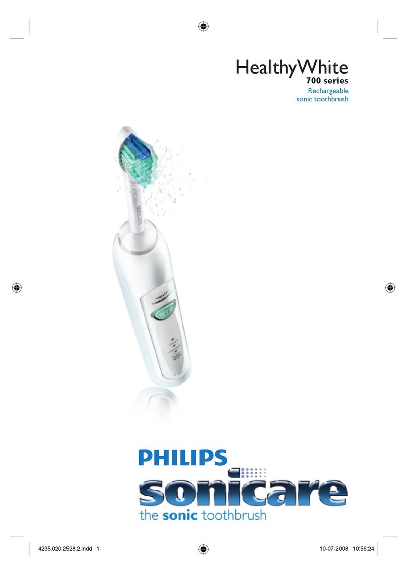 Philips Sonicare 700 series User manual Philips Sonicare 700 series User manual