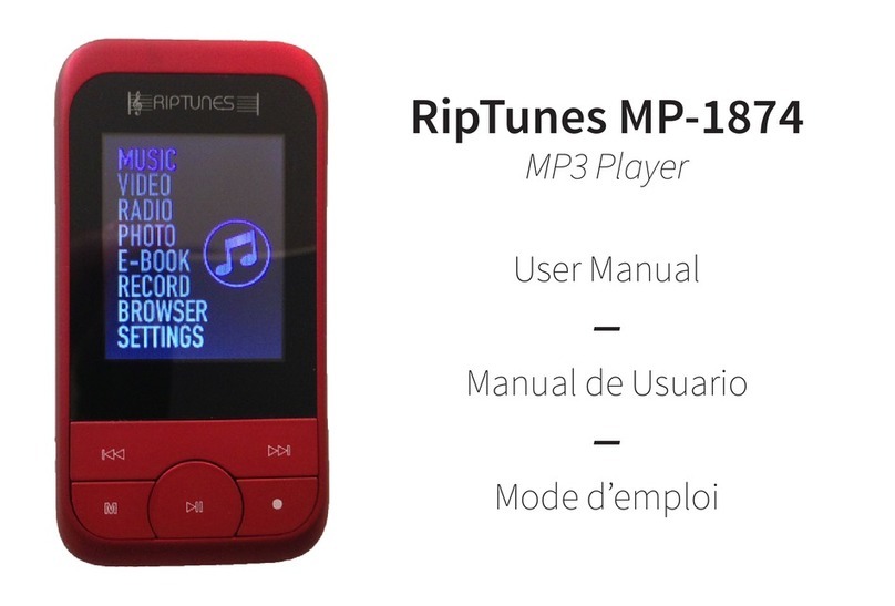 RIP TUNES MP1874 user manual