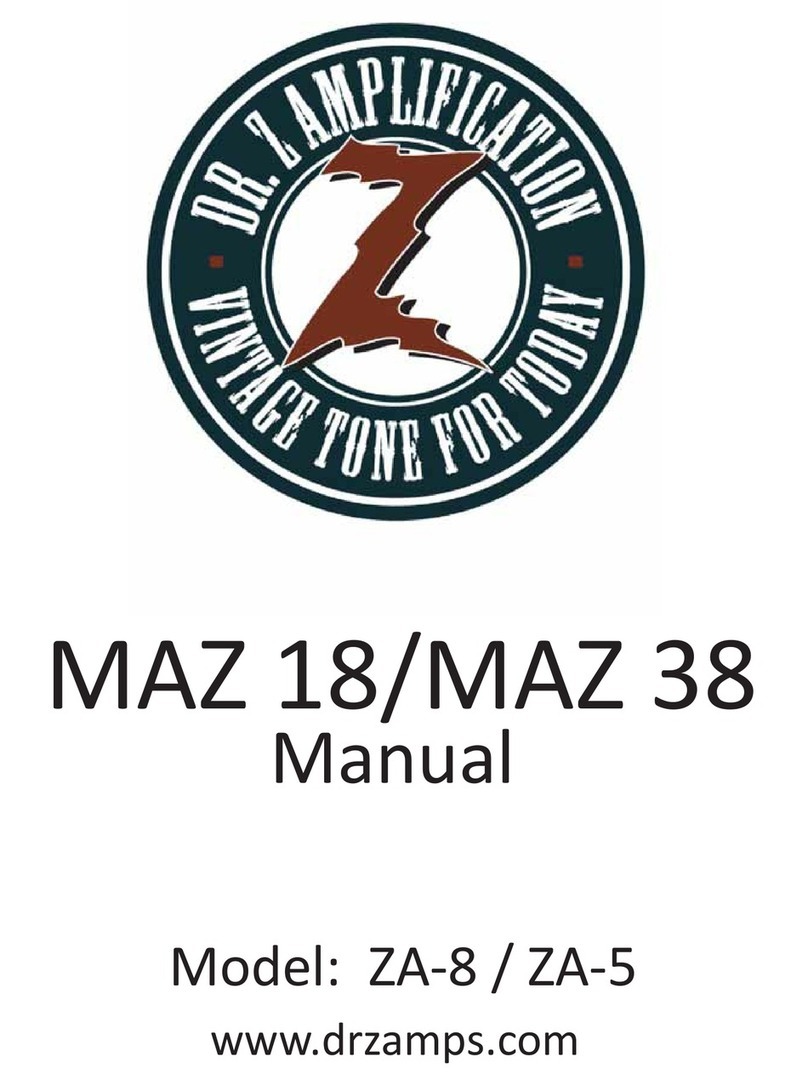DR. Z Amplification MAZ 18 instruction manual