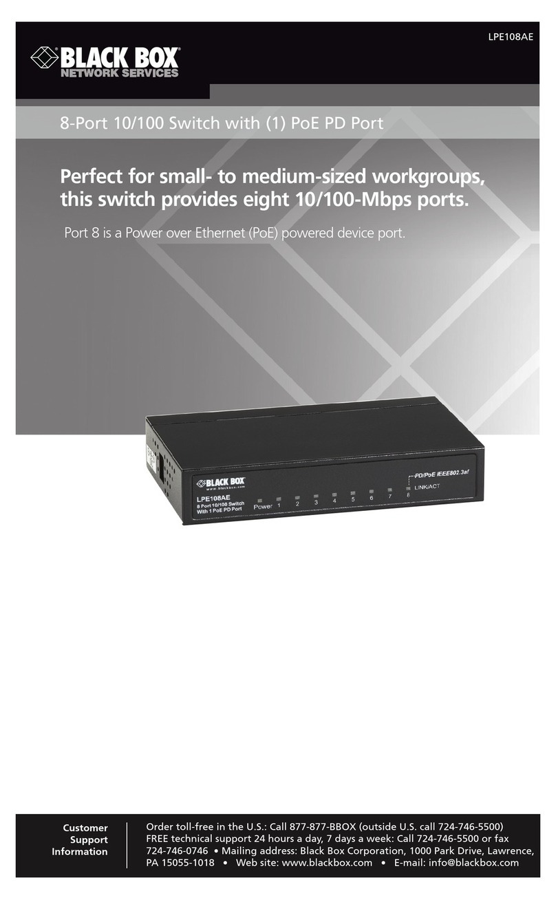 Black Box LPE108AE User manual