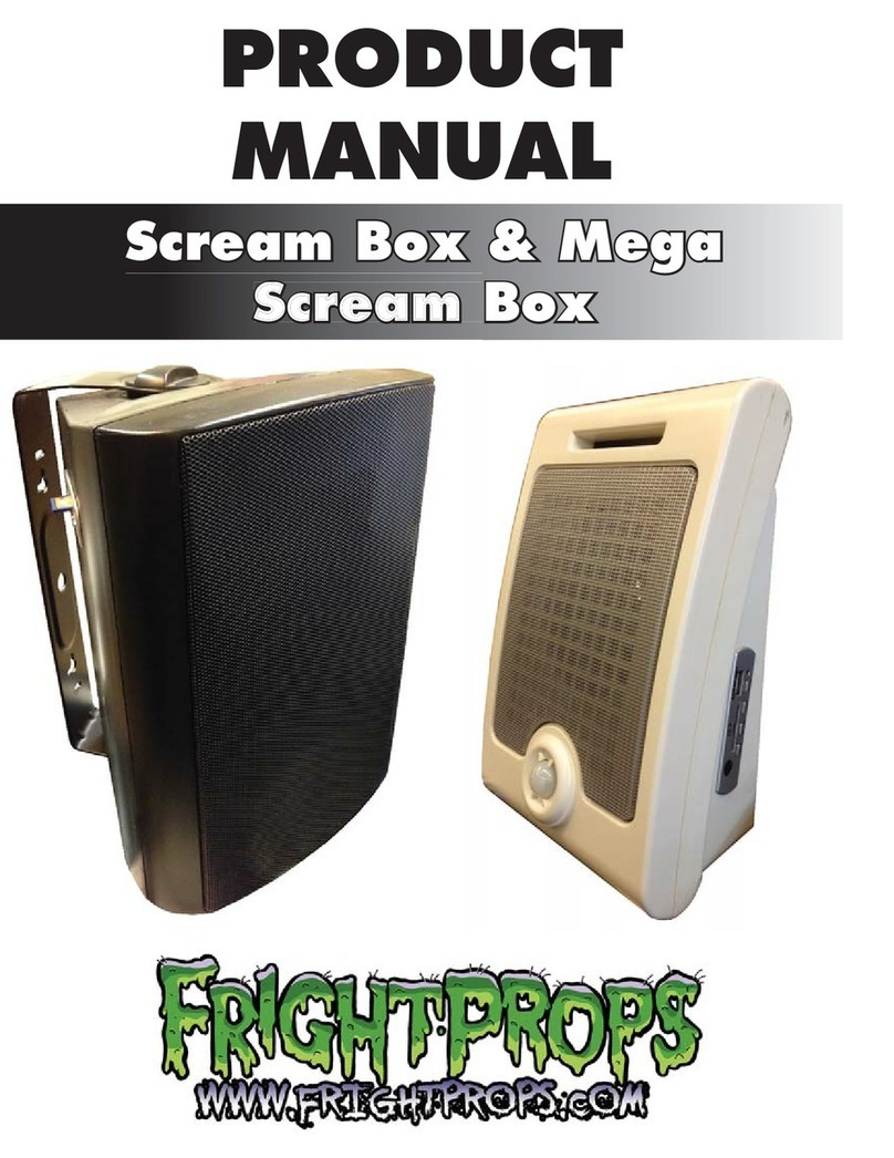 FrightProps Scream Box User manual