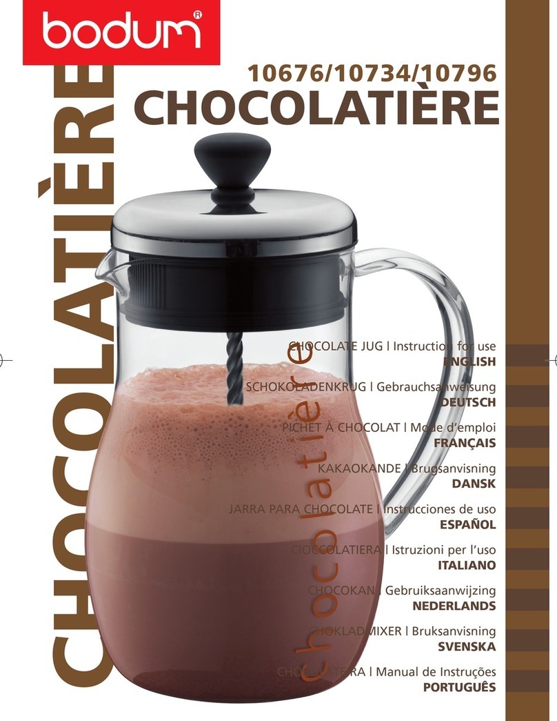 Bodum CHOCOLATIERE 10676 Instructions for use
