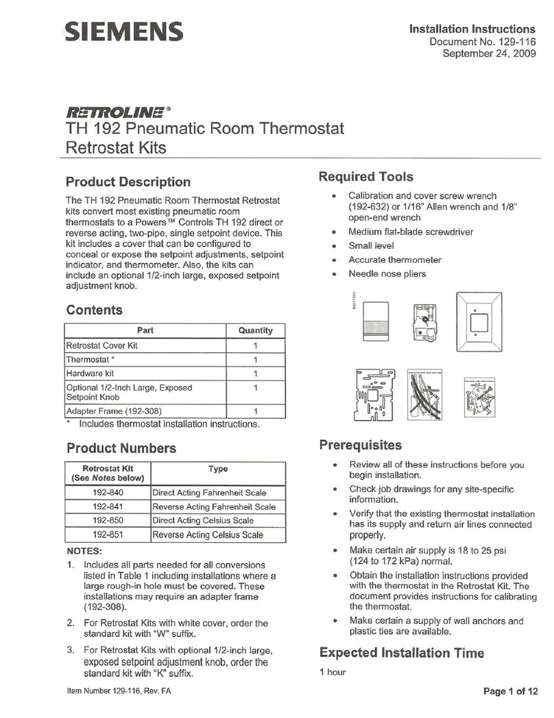 Siemens TH 192 S User manual