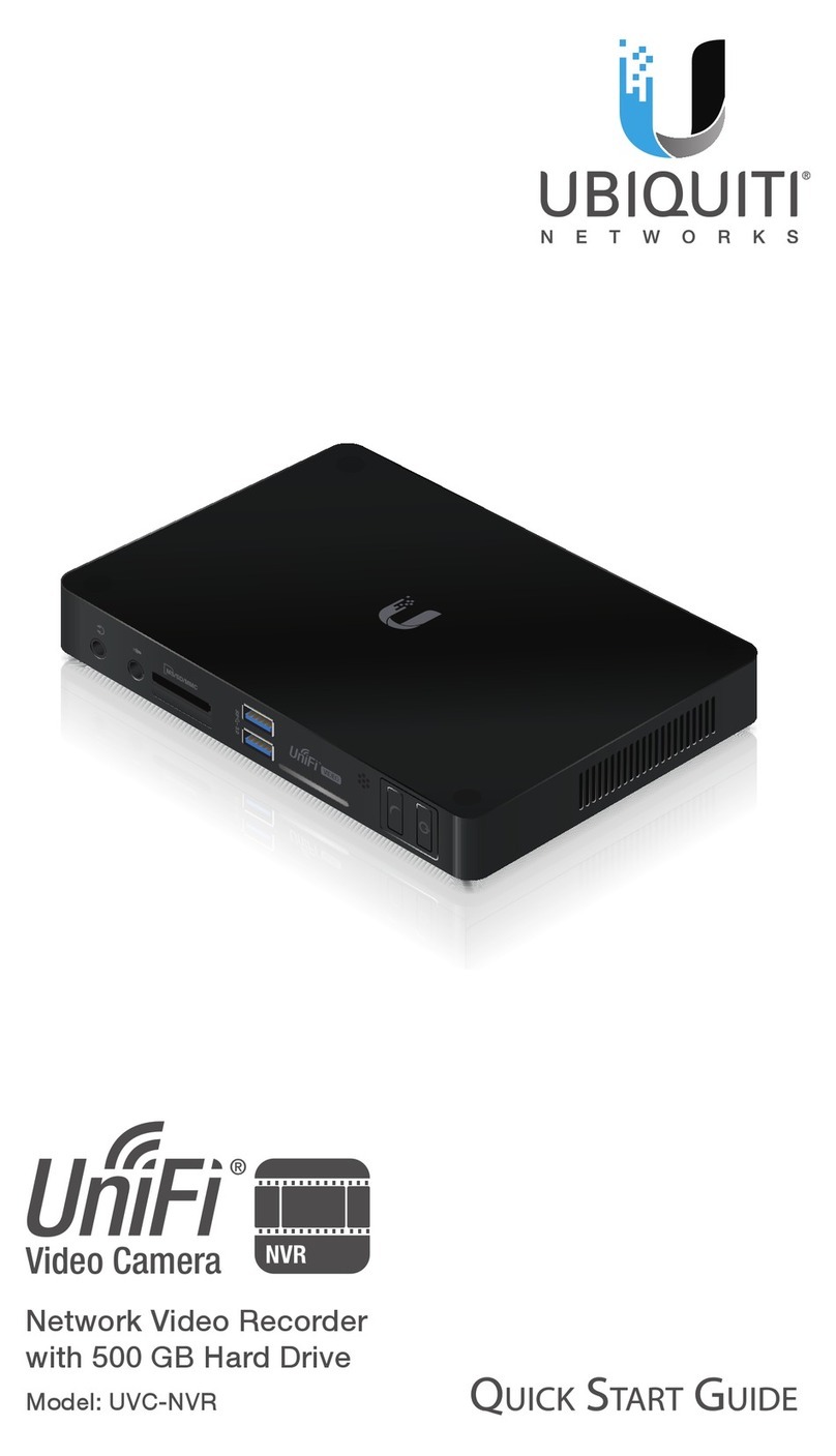 Ubiquiti UVC-NVR Quick strt guide