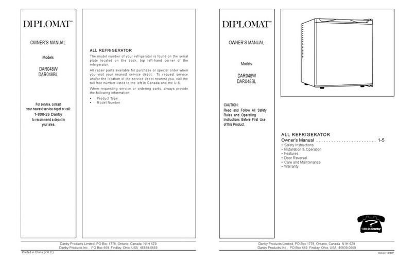 Danby DAR048W owner's manual