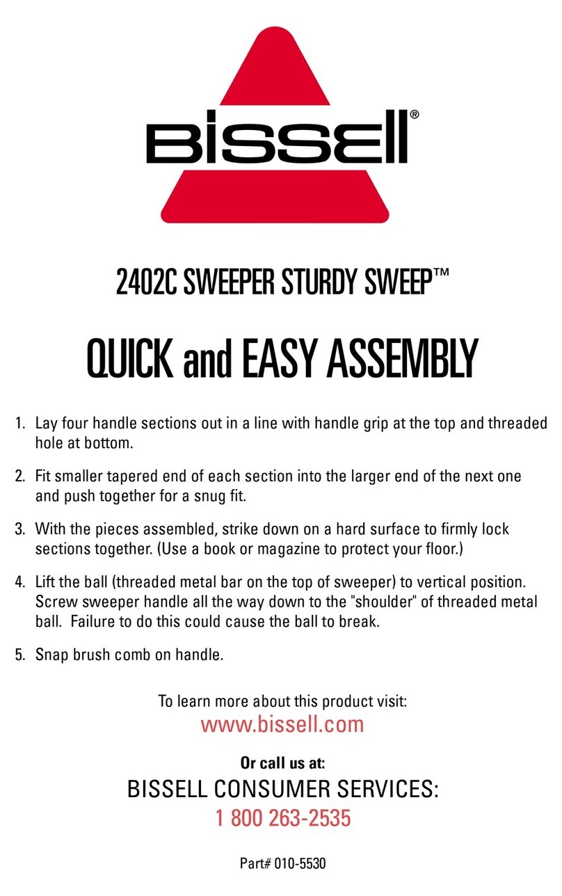 Bissell SWEEPER STURDY SWEEP 2402C Product information sheet
