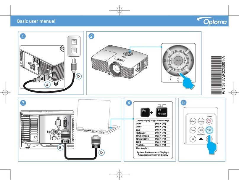 Optoma W310 User manual