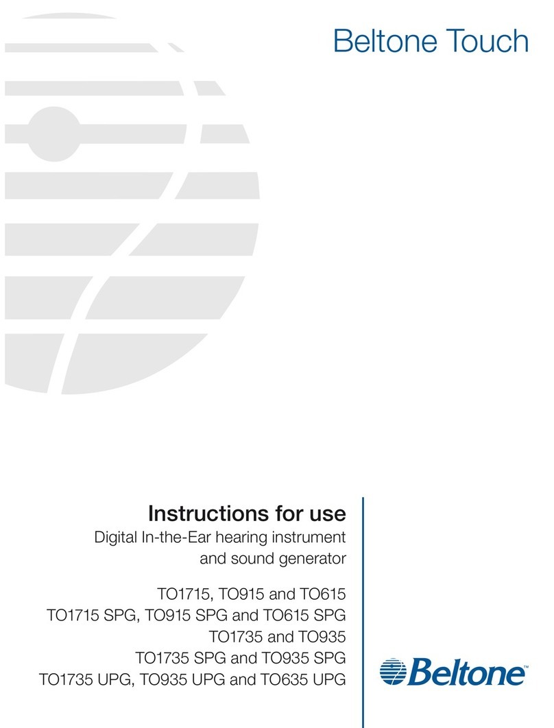 Beltone TO1715 Instructions for use