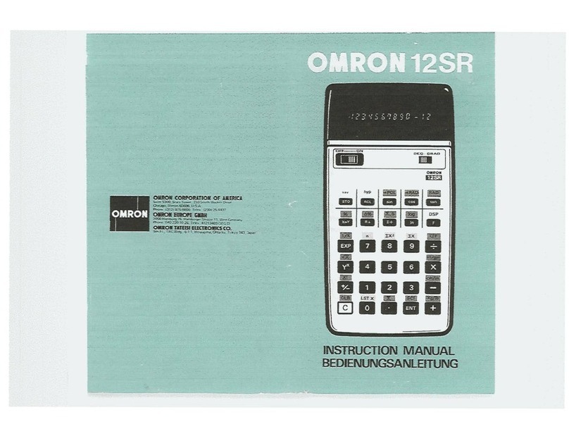 Omron 12SR instruction manual