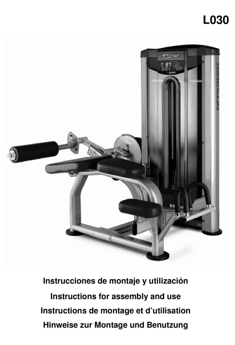 BH FITNESS L030 Instructions for assembly and use
