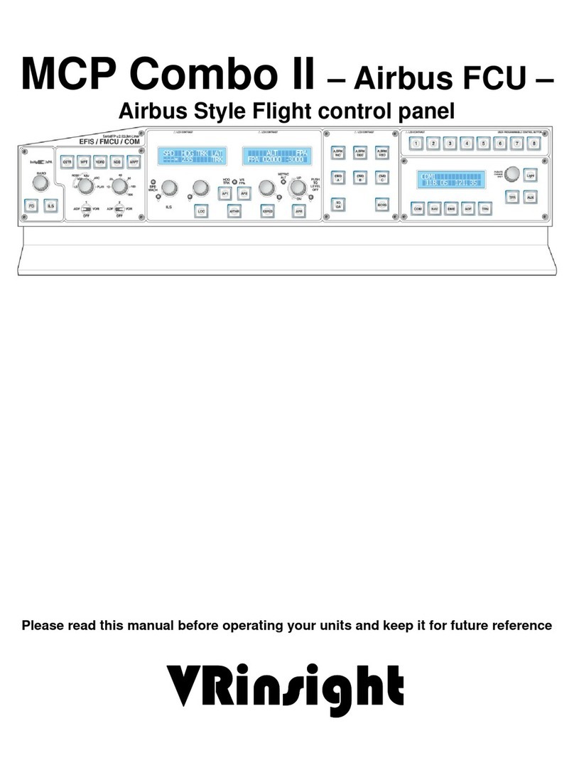 VRinsight MCP Combo II - Airbus FCU operating manual