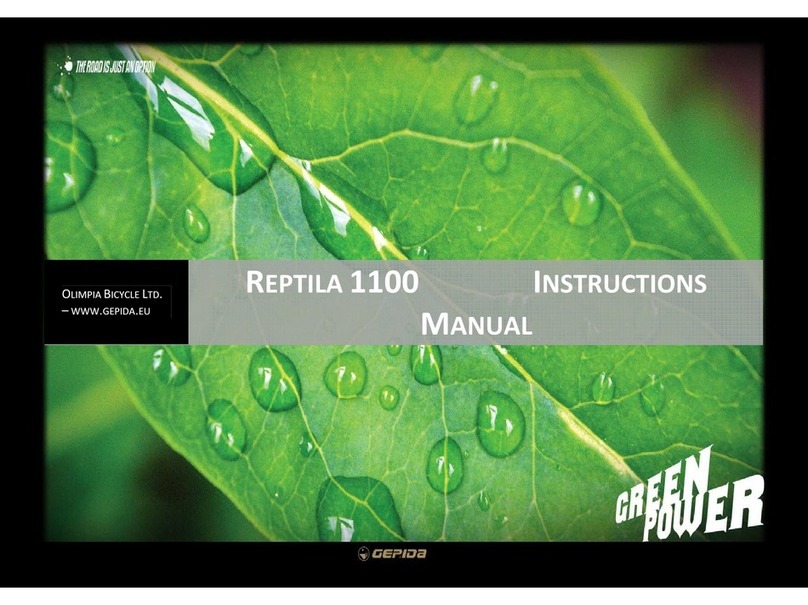 Gepida Reptila 1100 instruction manual