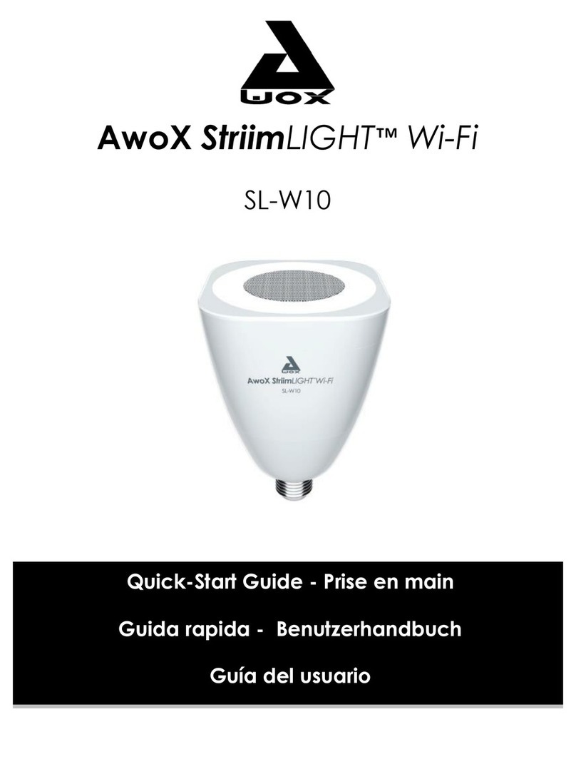 Awox StriimLIGHT SL-W10 quick start guide