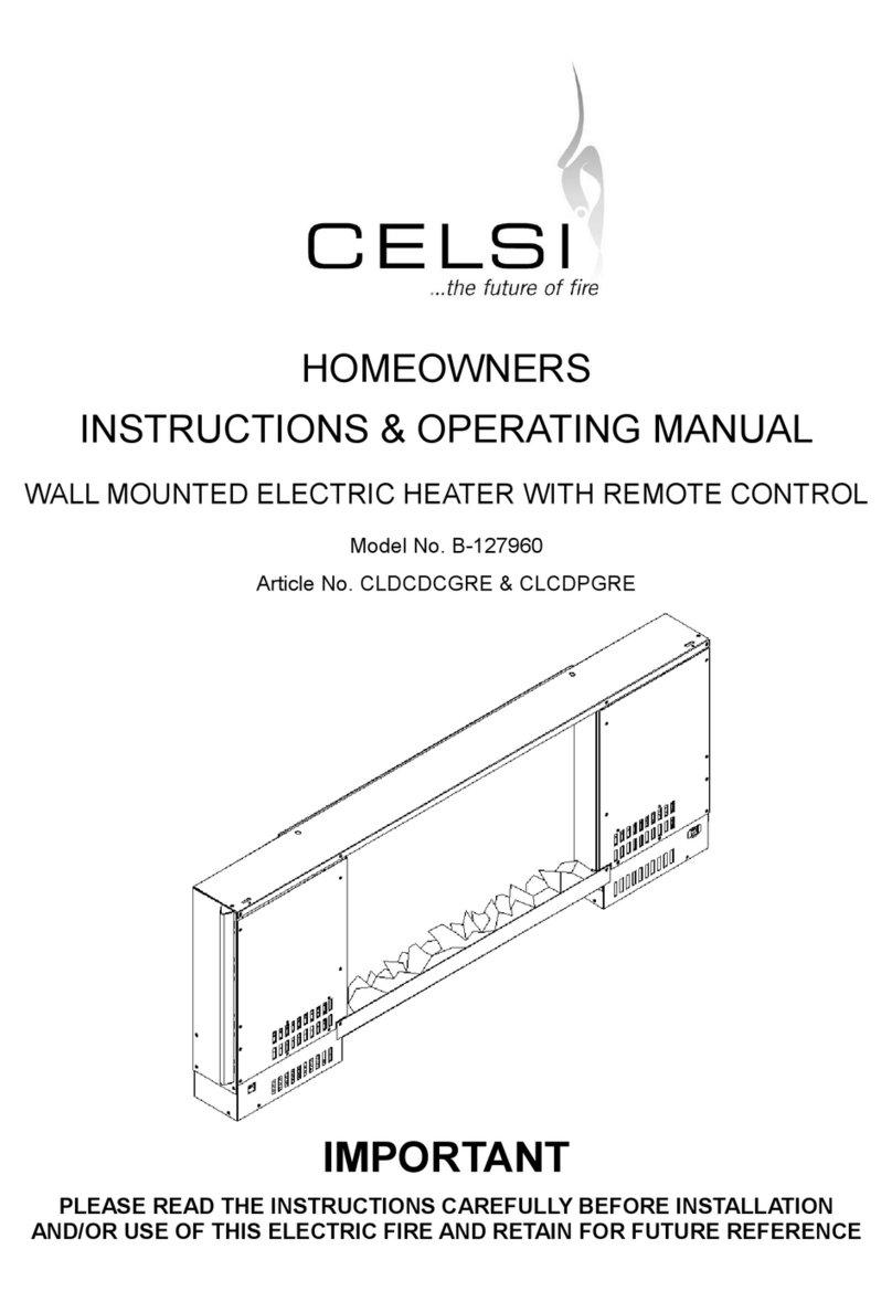 Celsi B-127960 Homeowner's instructions & operating manual Celsi B-127960 Homeowner's instructions & operating manual