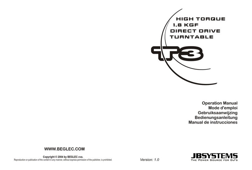 JB Systems T3 User manual