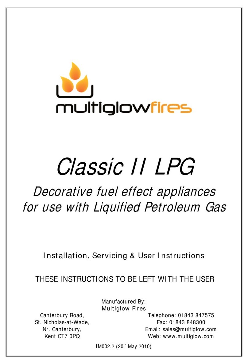 Multiglow Fires Classic II LPG User guide