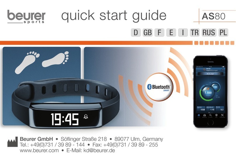 Beurer as80 quick start guide