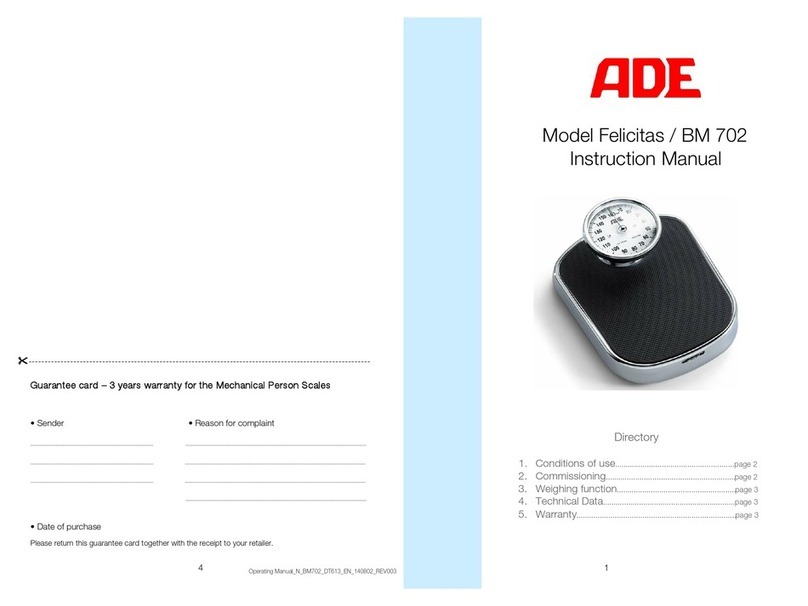 ADE Felicitas BM 702 User manual