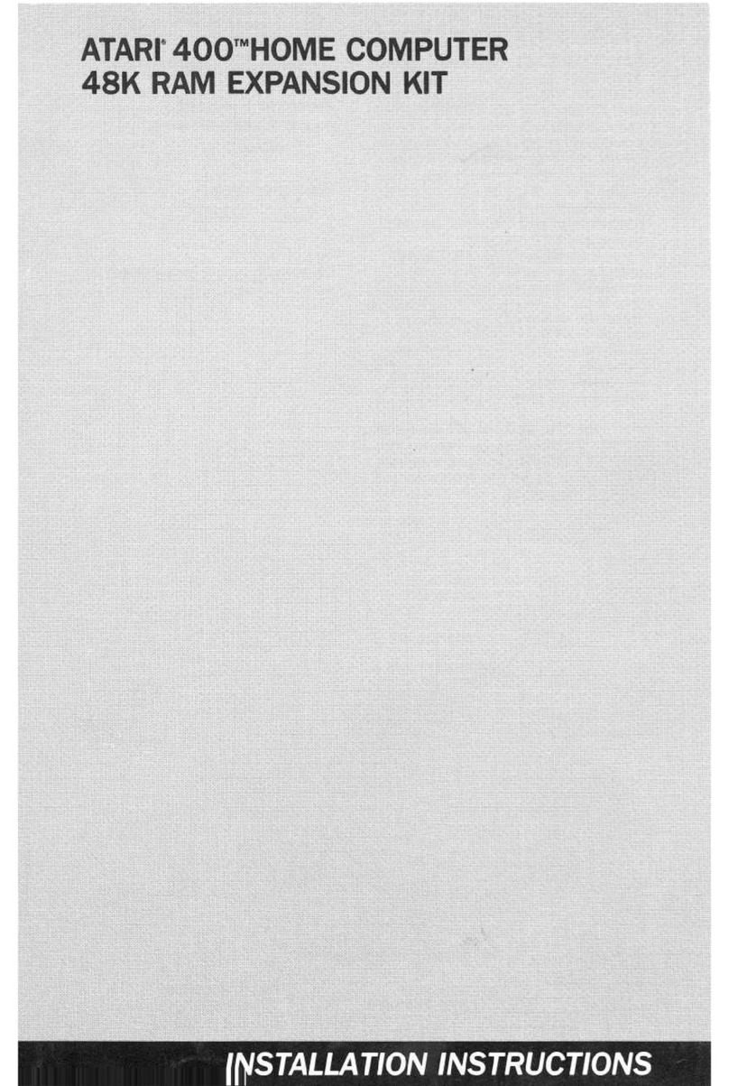 Atari 400 User manual