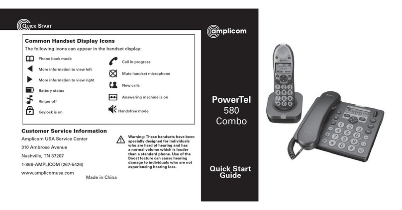 Amplicom PowerTel 580 Combo User manual