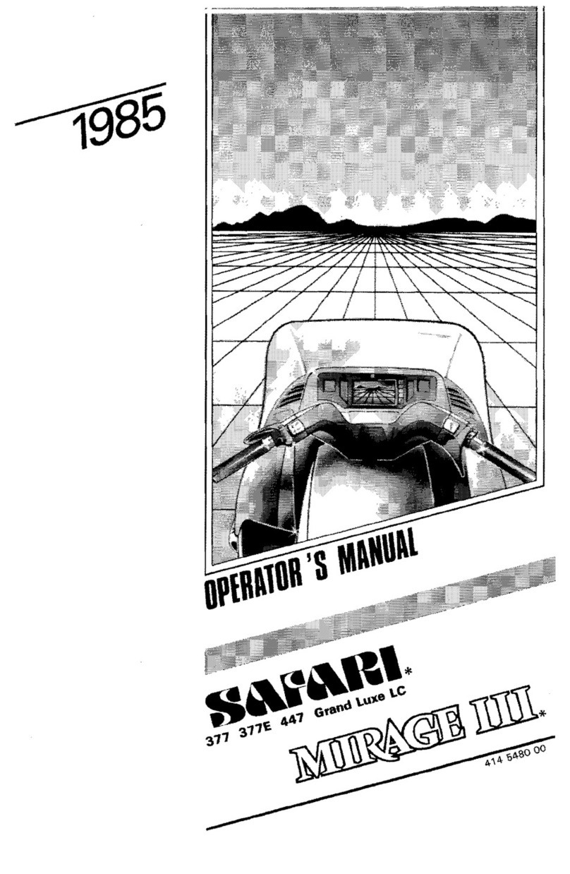 SAFARI Mirage 3 1985 Operator's manual SAFARI Mirage 3 1985 Operator's manual