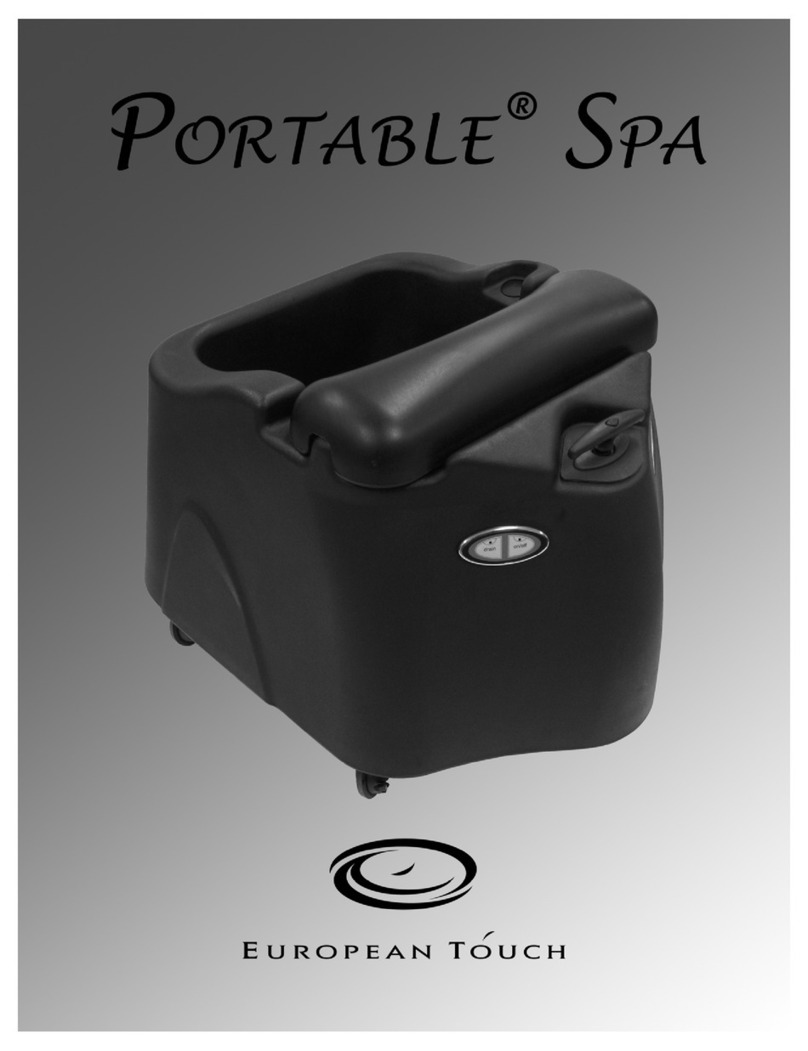 European Touch PORTABLE SPA owner's manual