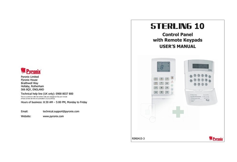 Pyronix STERLING 10 User manual