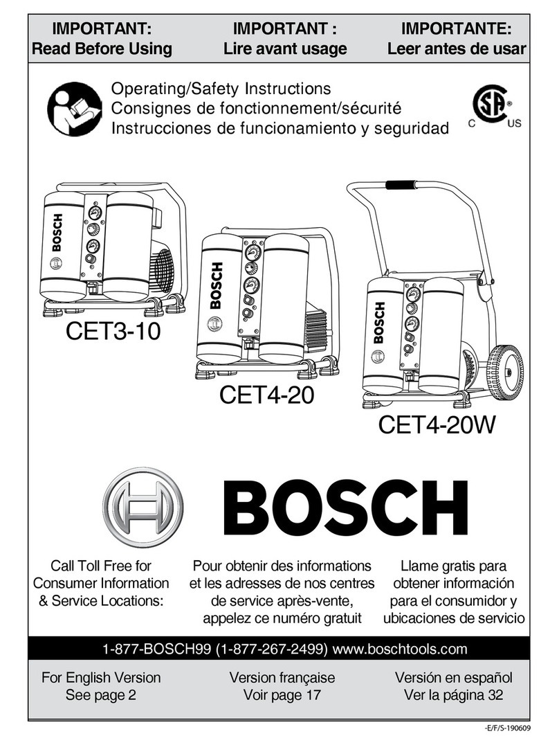 Bosch CET4-20 Assembly instructions