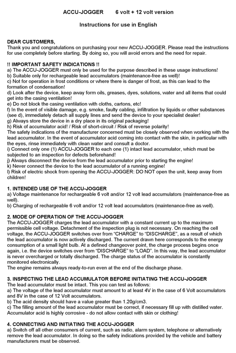 ACCU-JOGGER ACCU-JOGGER Instructions for use