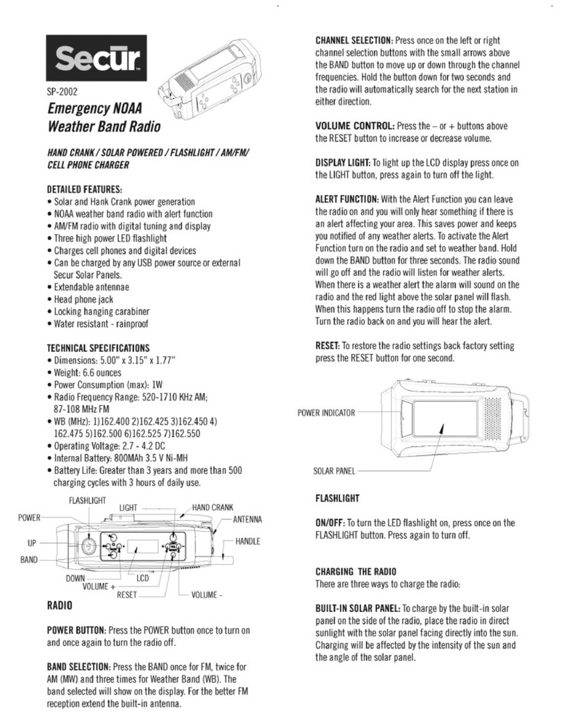 Secur SP-2002 instruction manual