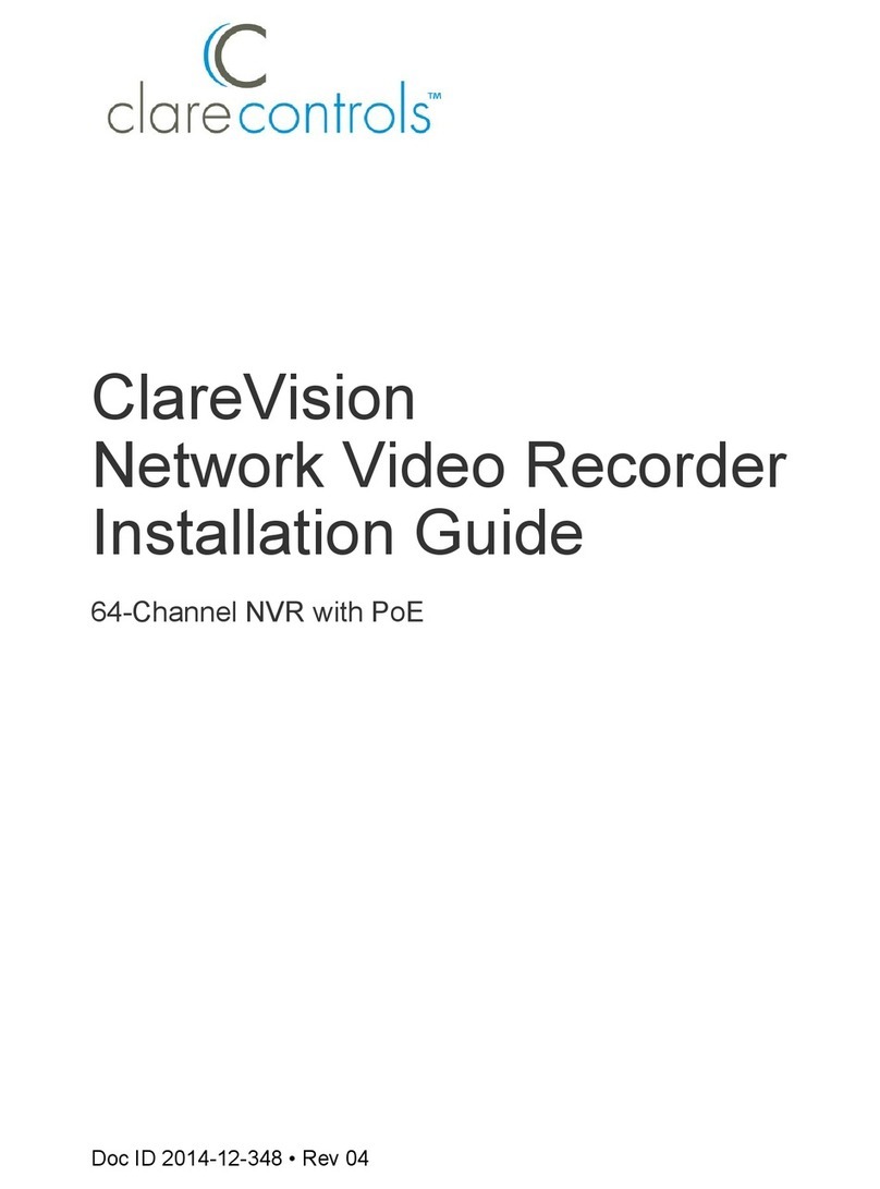 Clare Controls ClareVision CV-P64010 User manual Clare Controls ClareVision CV-P64010 User manual