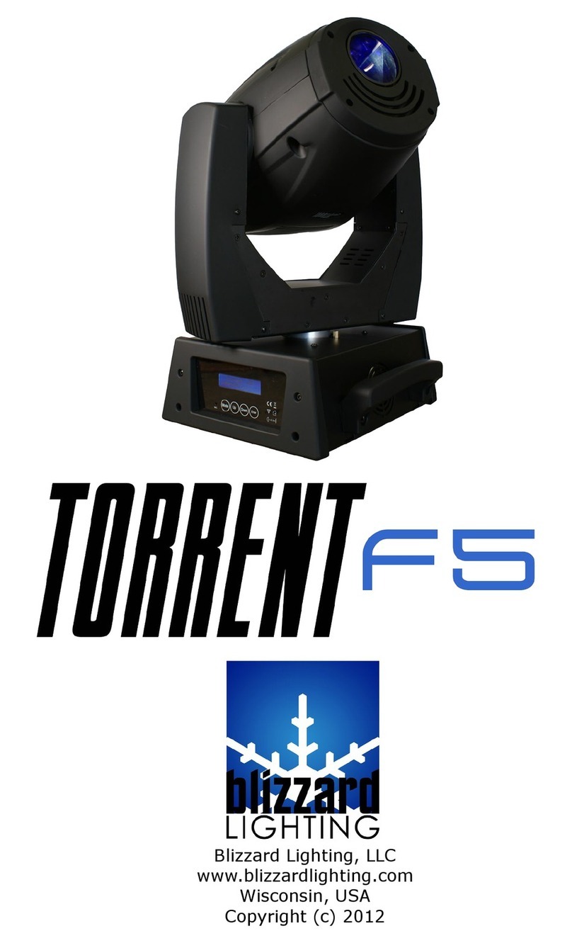 Blizzard Lighting Torrent F5 user manual