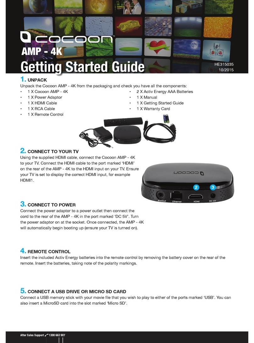 Cocoon AMP - 4K User manual
