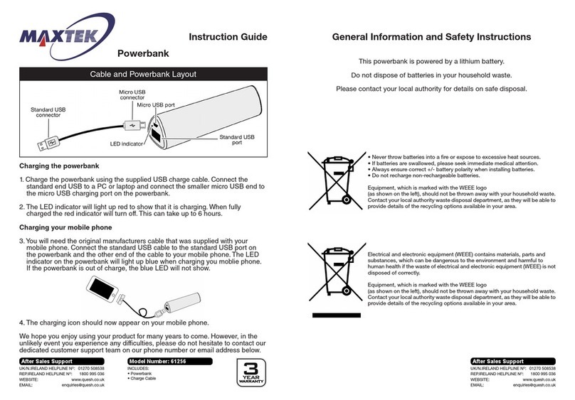 MAXTEK 61256 Manual