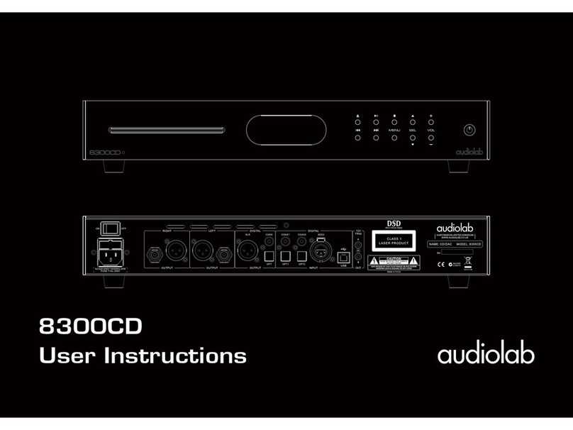 Audiolab 8300CD User manual