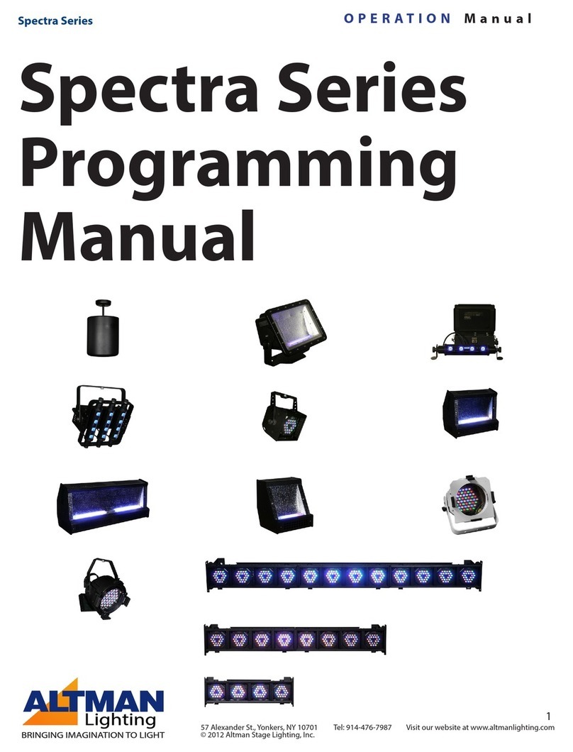 Altman SPECTRA Series Operation manual Altman SPECTRA Series Operation manual