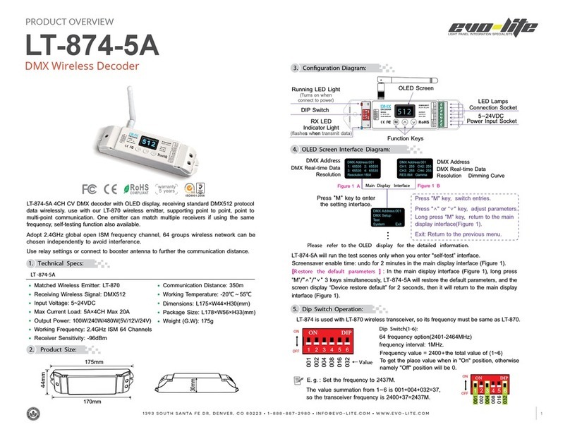 Evo-lite LT-874-5A Product overview